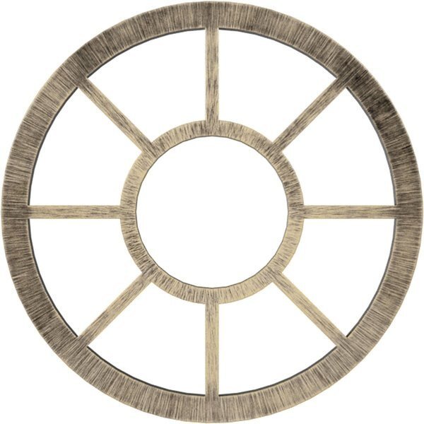Grace Architectural Grade PVC Pierced Ceiling Medallion, Antiqued Pale Gold, 22